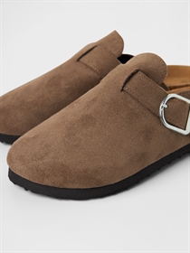 NAME IT Sandaler Avery Mules Taupe Gray Dark